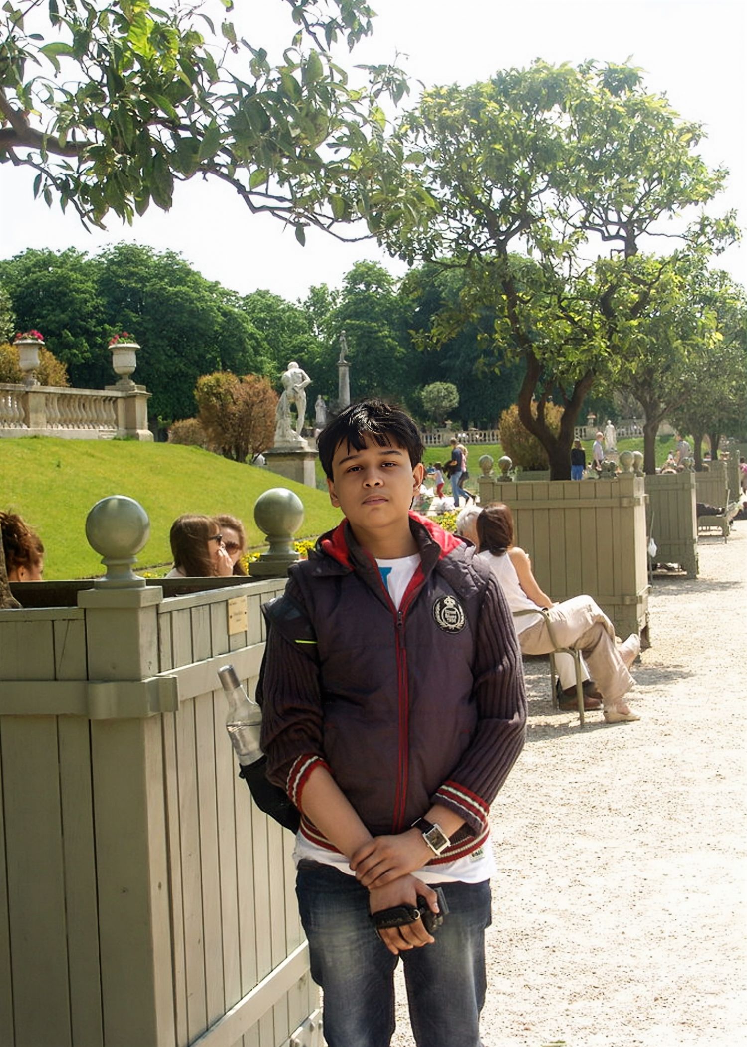 Abhigyan Guha in Luxembourg Park, Paris.
